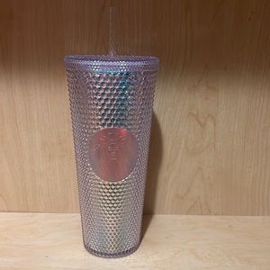 Starbucks 2023 Iridescent Unicorn Studded Bling Tumbler Venti Cold Cup 24oz